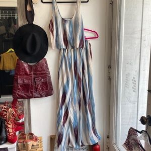 Olivaceous Two Piece Skirt Set (Different Sizes)